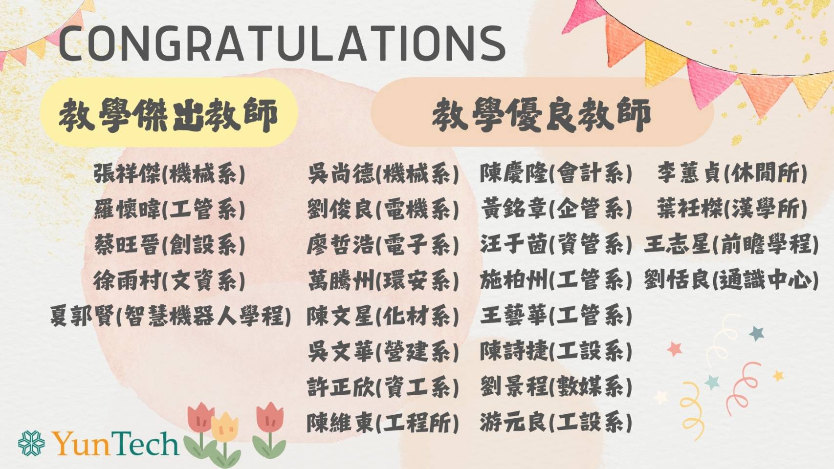 114年高普考恭賀榜單